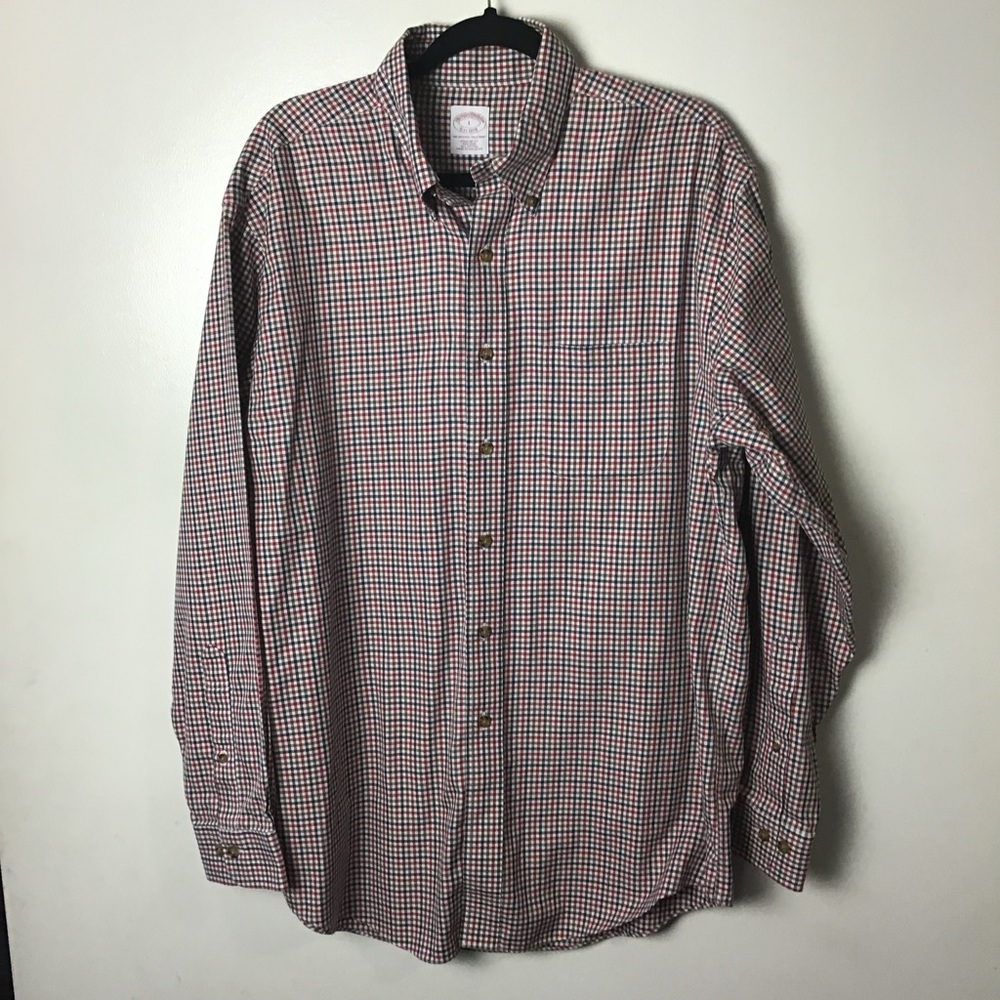 Brooks Brothers multicolored check l/s . Large